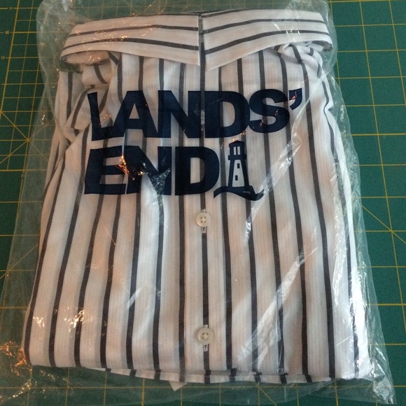 NWT 16 Women Lands End Cotton Shirt - Picture 3 of 7